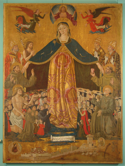 madonna del gonfalone Bartolomeo Caporali Montonein