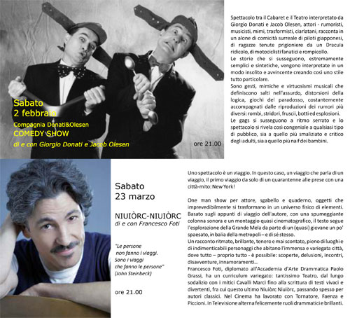 programma stagione teatrale sanfedele montone 2012 2013 montonein