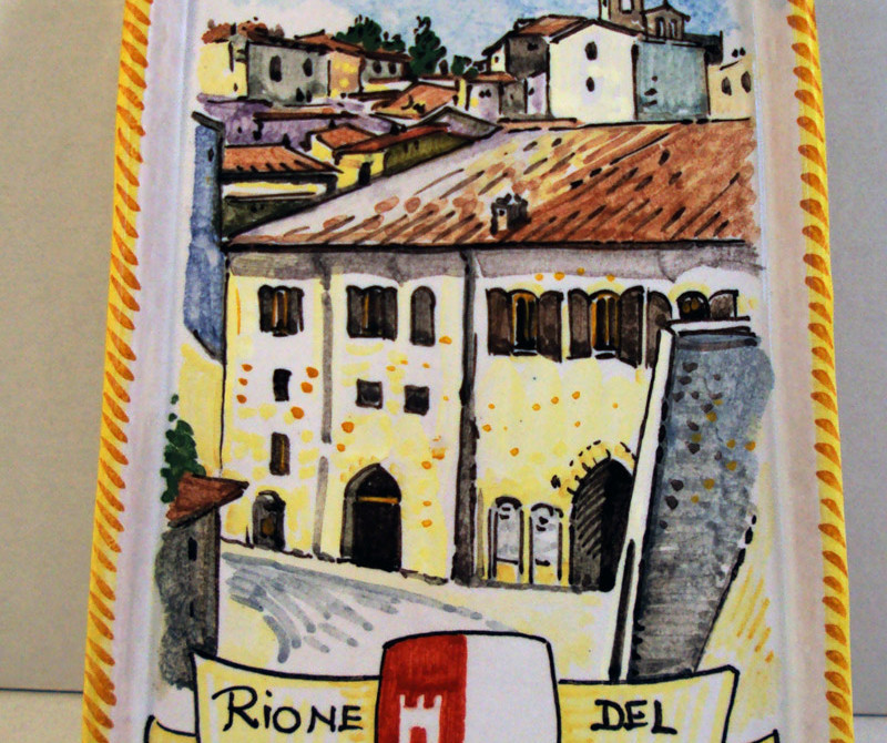 Ceramica decorata per Montone